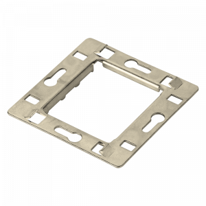 45х45 faceplate with mounting frame, white